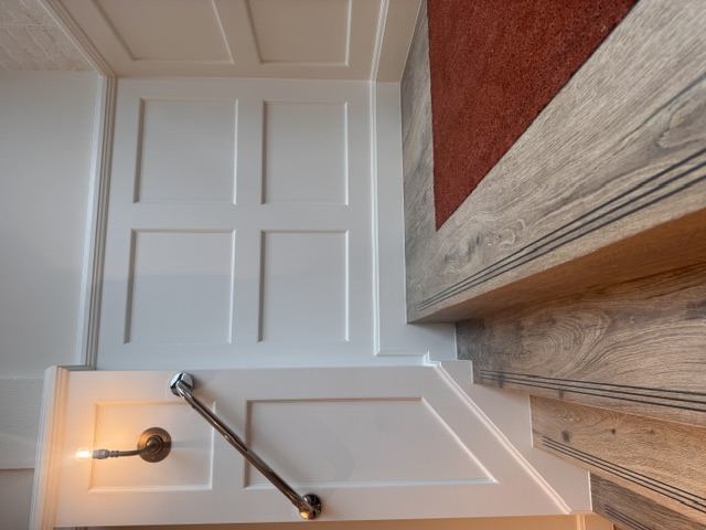 Mayfair Office — Low Level Panelling to Staircase — Panelling in Mayfair, London