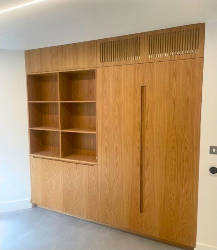 Fitted wardrobes with integrated lighting